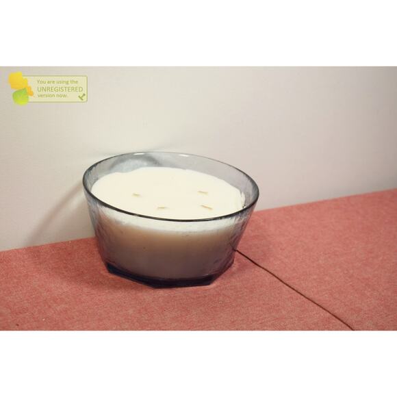 Hearth & Hand with Magnolia Sun and Citron Jar Candle 32oz Blue Glass - Picture 2 of 7